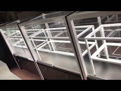 T5 LED Glass Cell Phone Kiosk 8mm Thick Tempered Glass Cell Phone Display Showcase